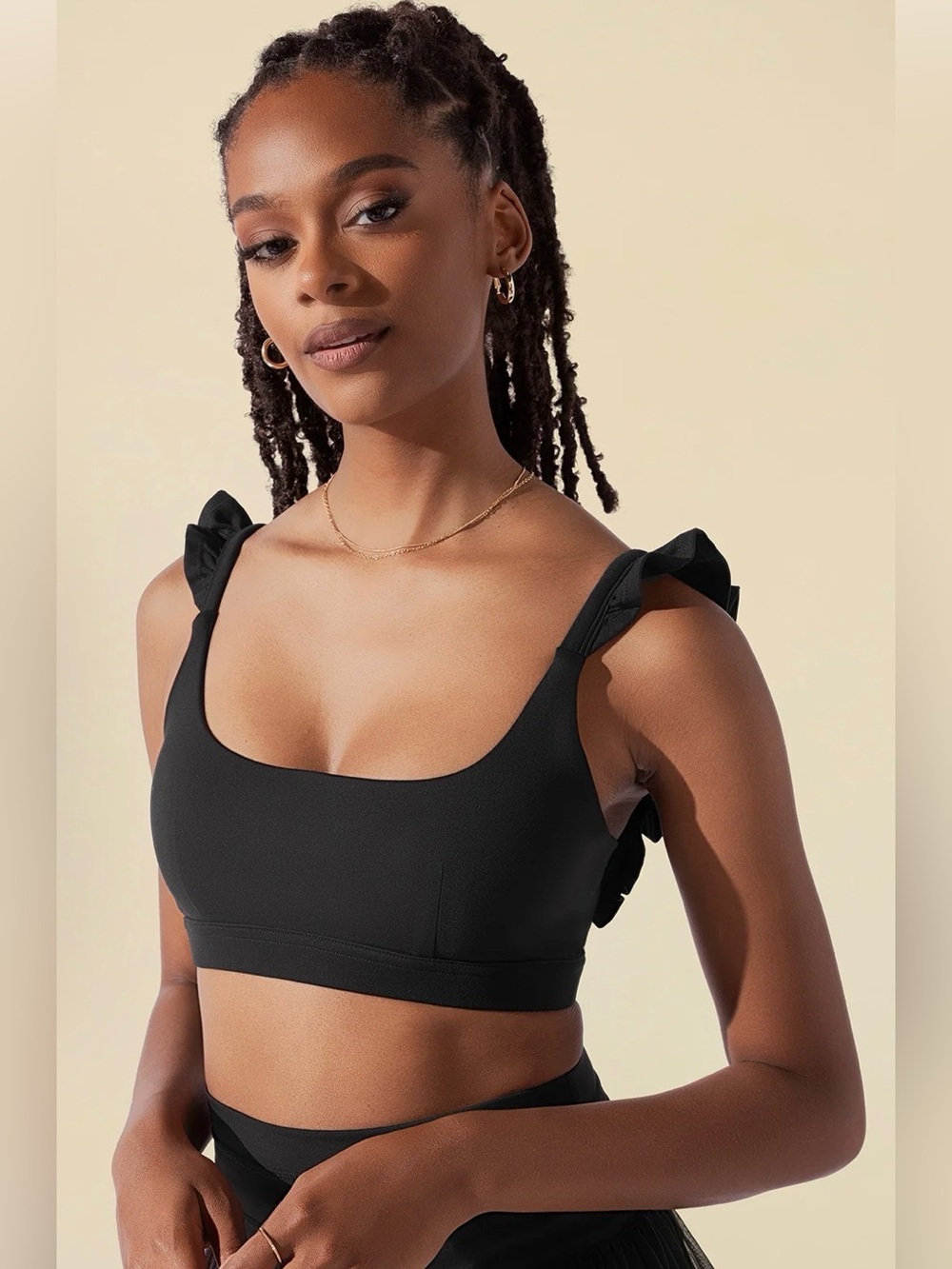 Popflex Romance Ruffle Bra L (Brown)